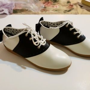 Funtasma Black and White Saddle Shoes